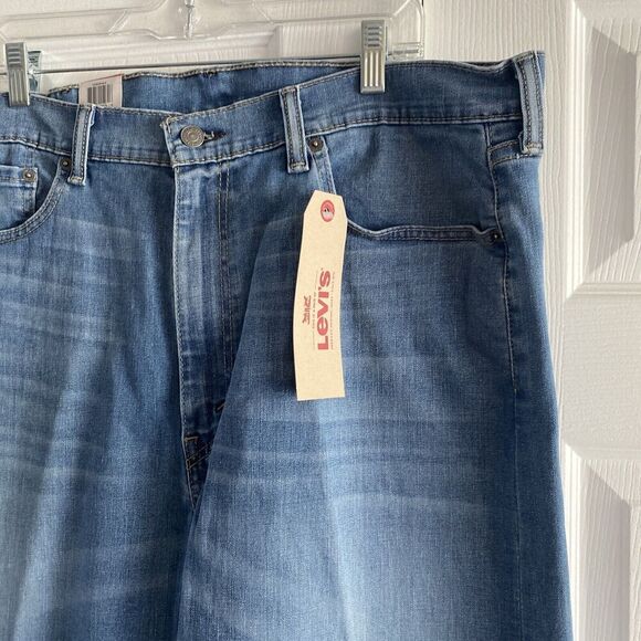 Levi's Men's 505 Regular Stretch Light Wash Jeans 40X30 NEW Straight Leg - Picture 2 of 10